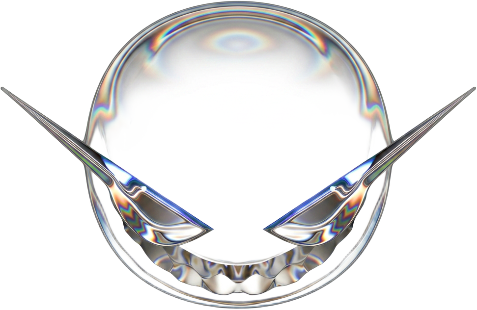 Rizzler AI chrome mascot